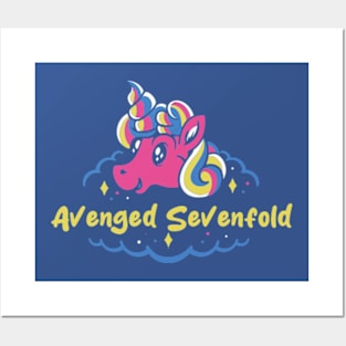 avenged and the naughty unicorn Posters and Art